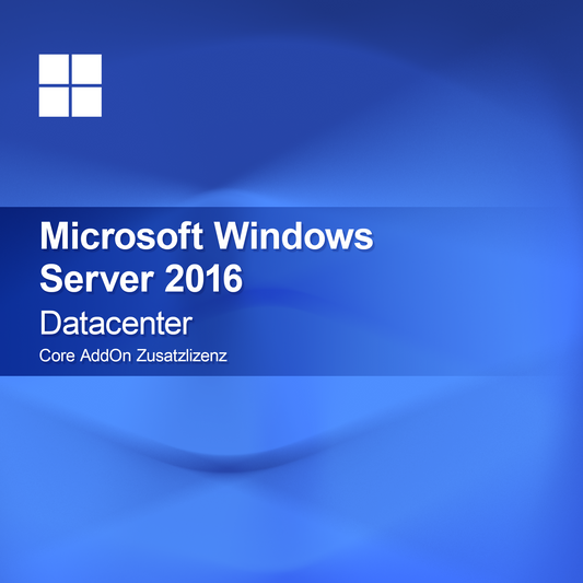 Microsoft Windows Server 2016 Datacenter, Core AddOn Licença Adicional