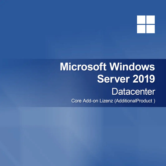 Licença Add-on Core do Microsoft Windows Server 2019 Datacenter (Produto Adicional)