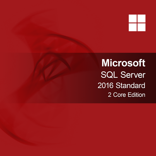 Microsoft SQL Server 2016 Standard - 2 Core-utgave